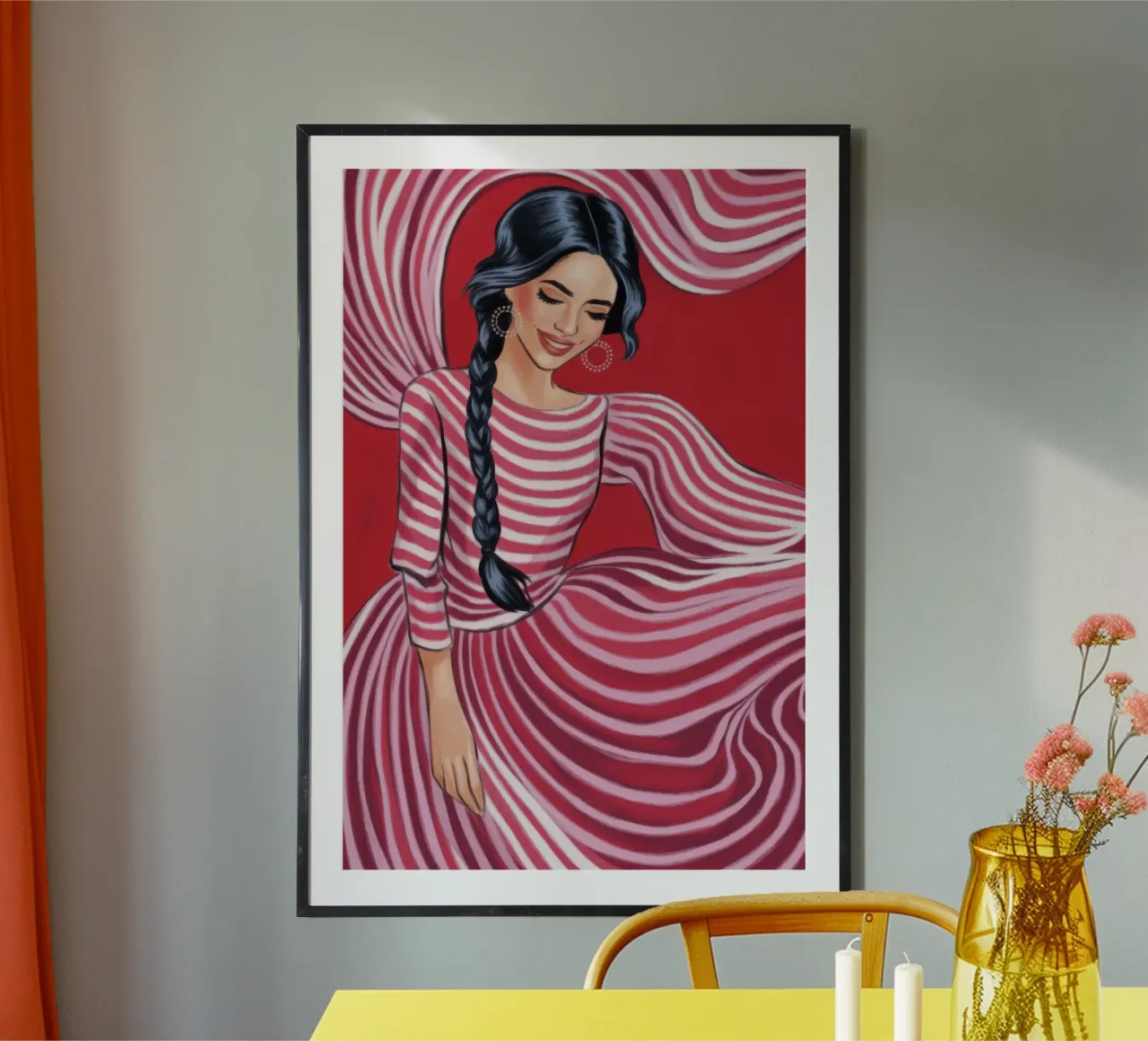 Flusso estroso a righe poster da Color Oblivion