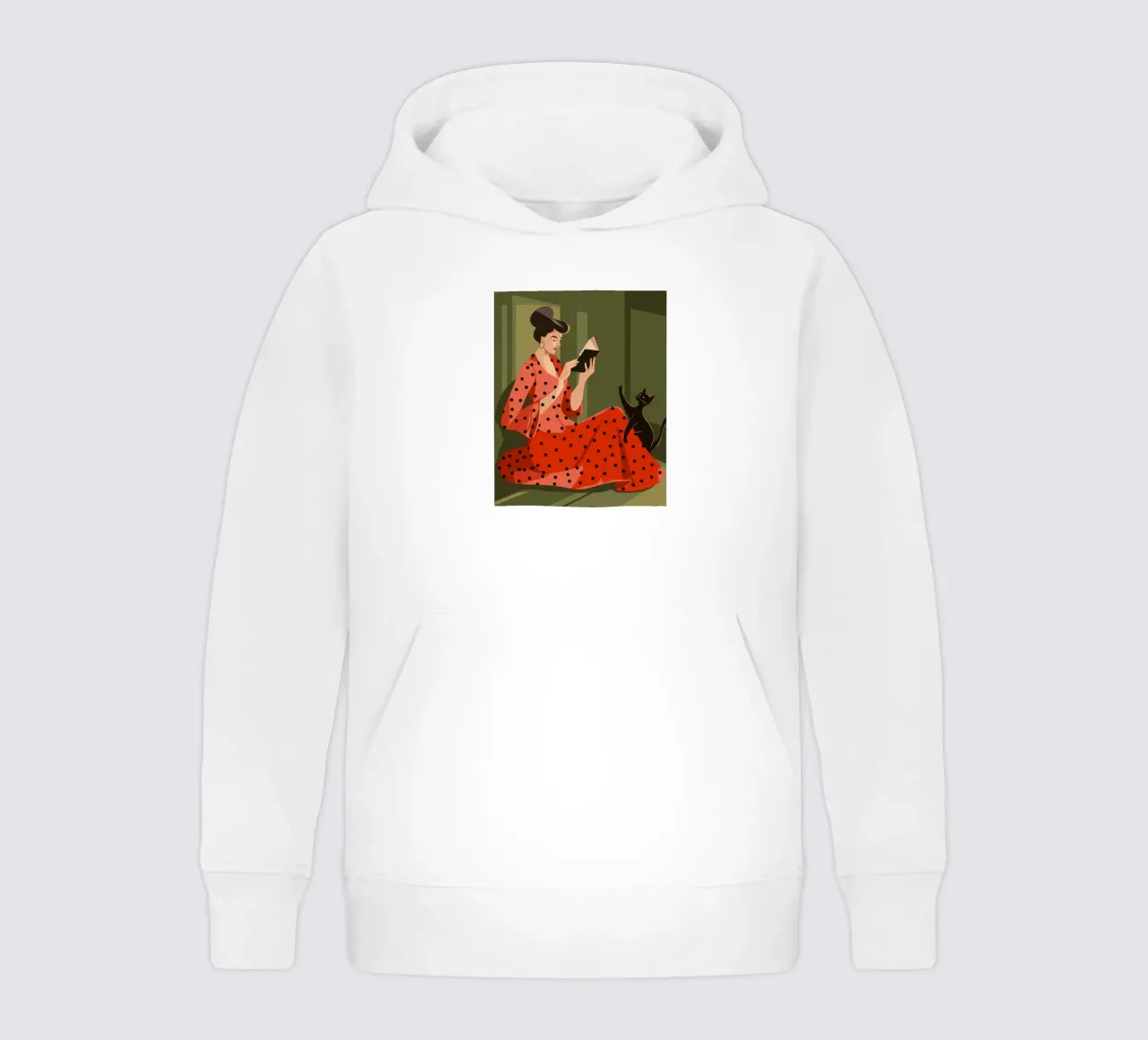 Cozy Reading Moment kids hoodie by Color Oblivion