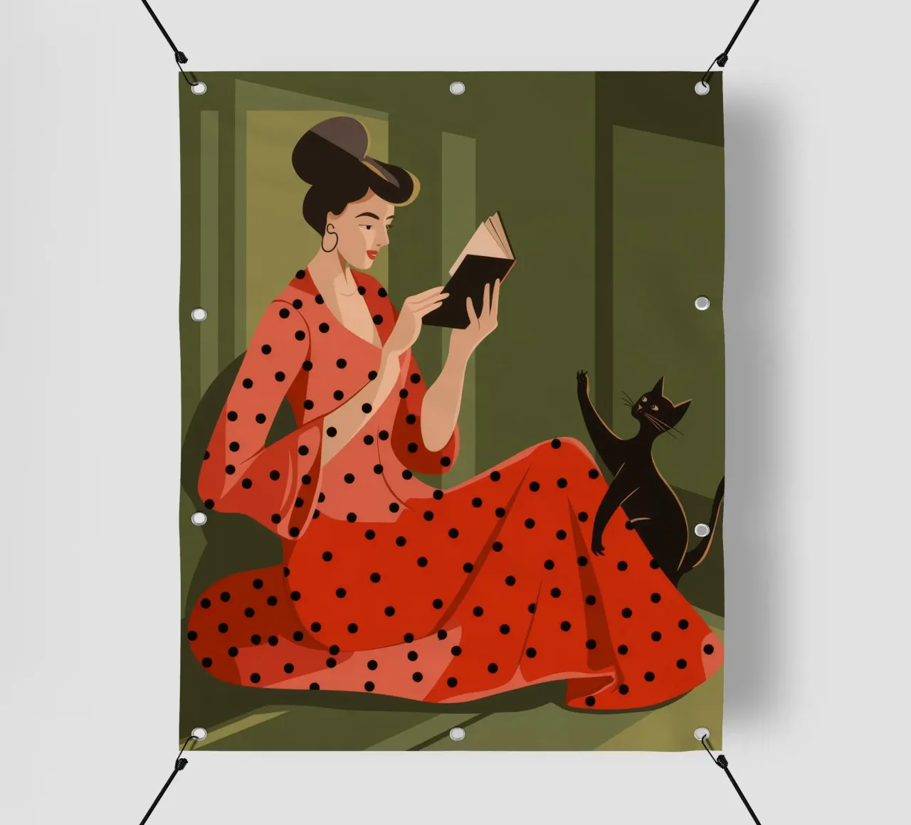 Momento di lettura accogliente telo in pvc da Color Oblivion