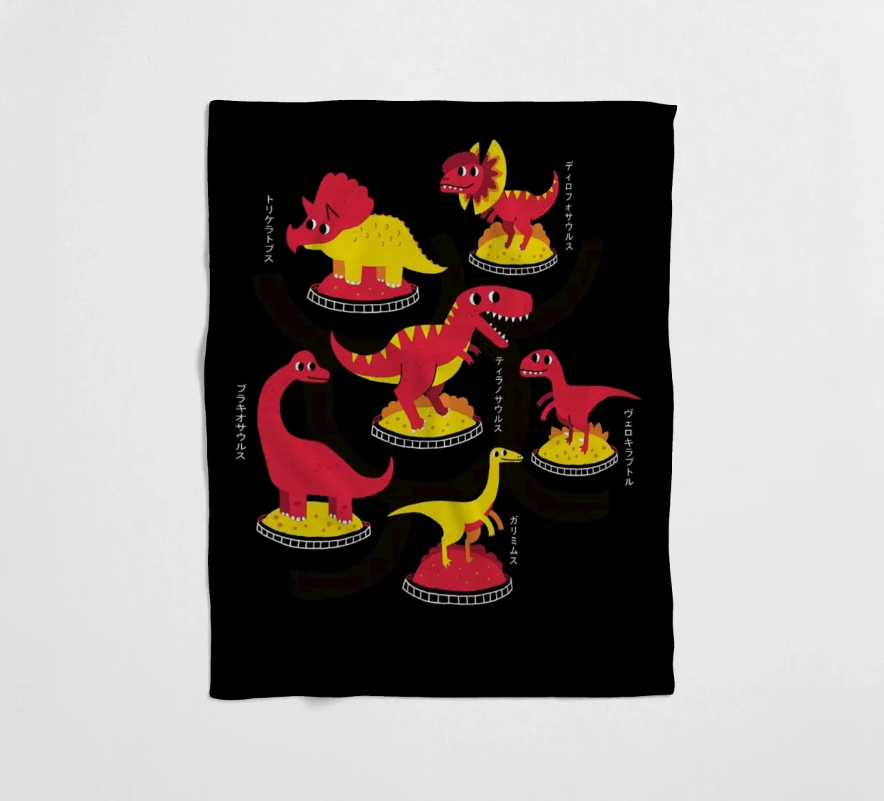Jurassic Trail fleece blanket by DinoMike