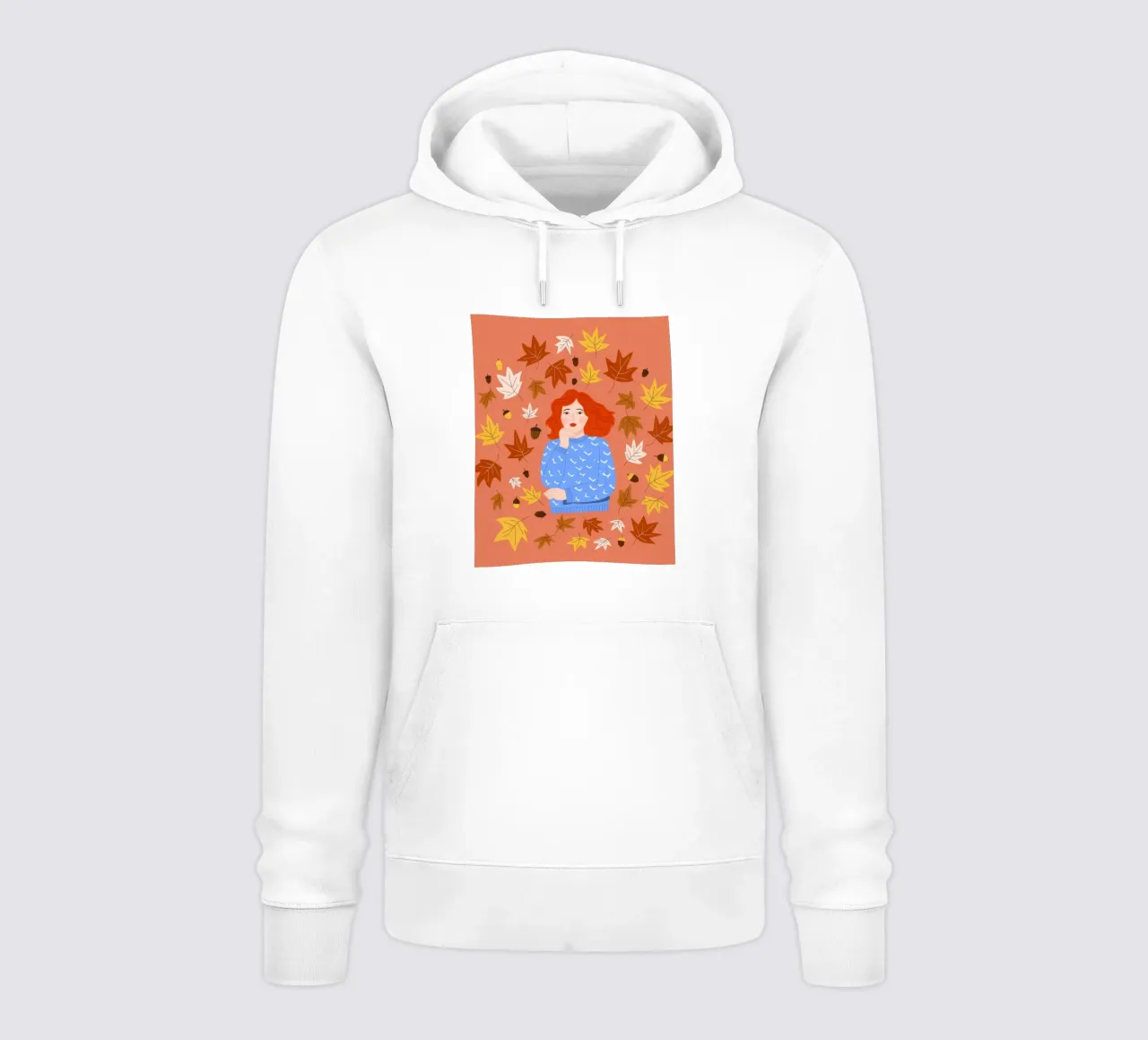 Abbraccio di foglie autunnali felpa con cappuccio da Color Oblivion