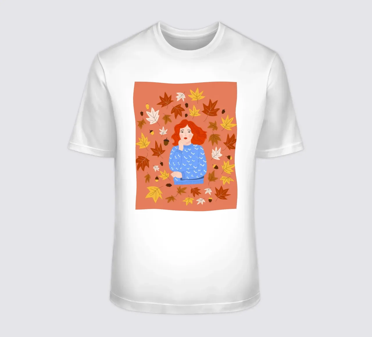 Autumnal Leaf Embrace t-shirt by Color Oblivion