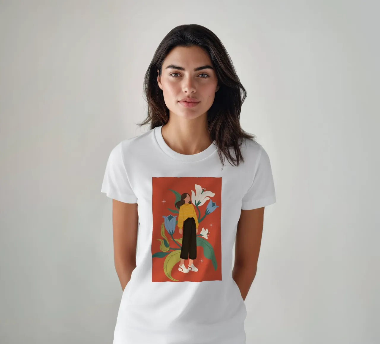 Fiducia floreale in grassetto t-shirt da Color Oblivion