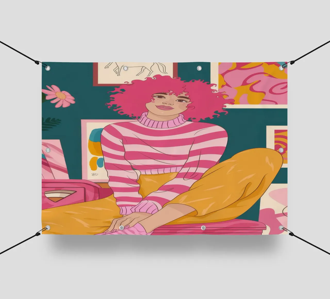 Espressione artistica vibrante telo in pvc da Color Oblivion