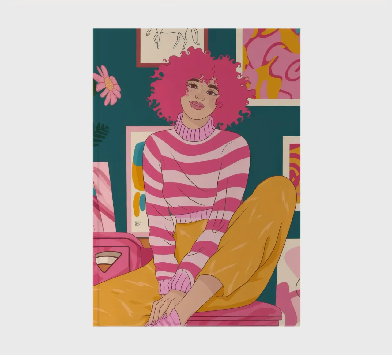 Vibrant Artistic Expression notebook by Color Oblivion