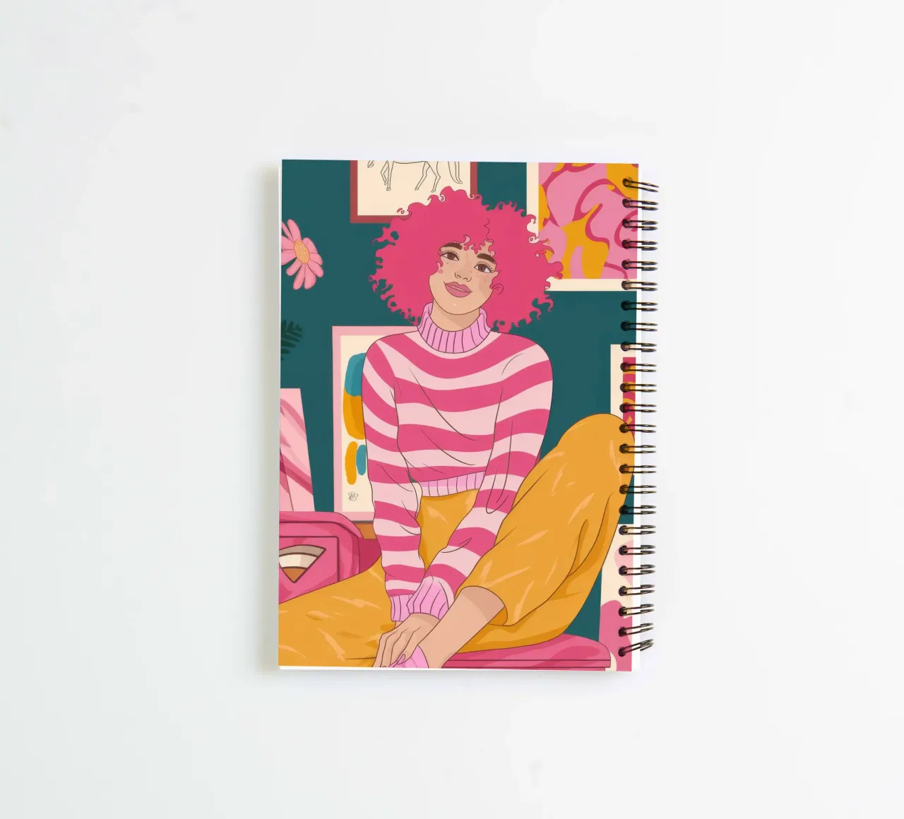 Vibrant Artistic Expression spiral notebook by Color Oblivion