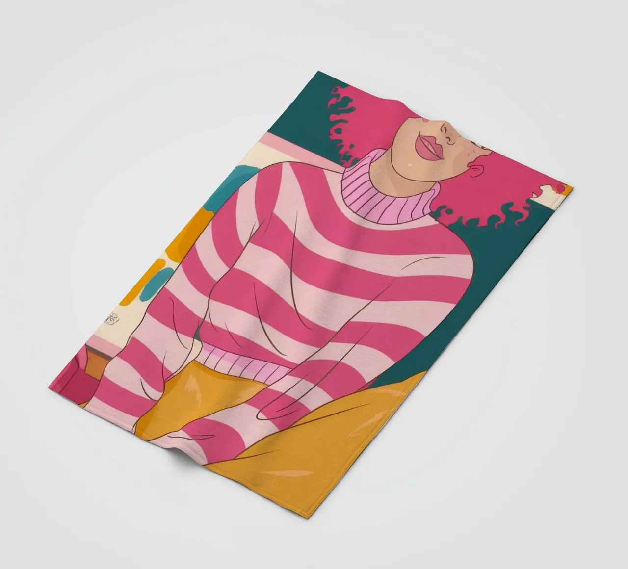 Vibrant Artistic Expression fleece blanket by Color Oblivion