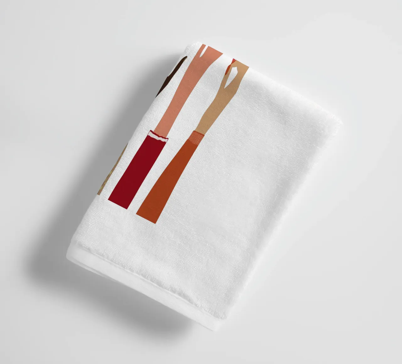 Everyone Is Welcome Here V10 towel by heatherloulin