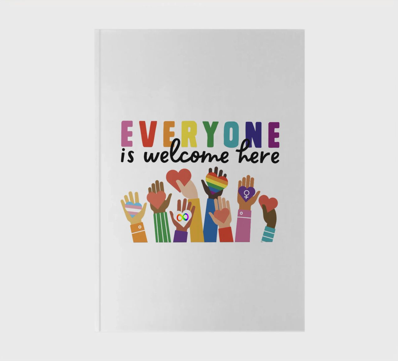 Tout le monde est le bienvenu ici V11 carnet de notes de heatherloulin