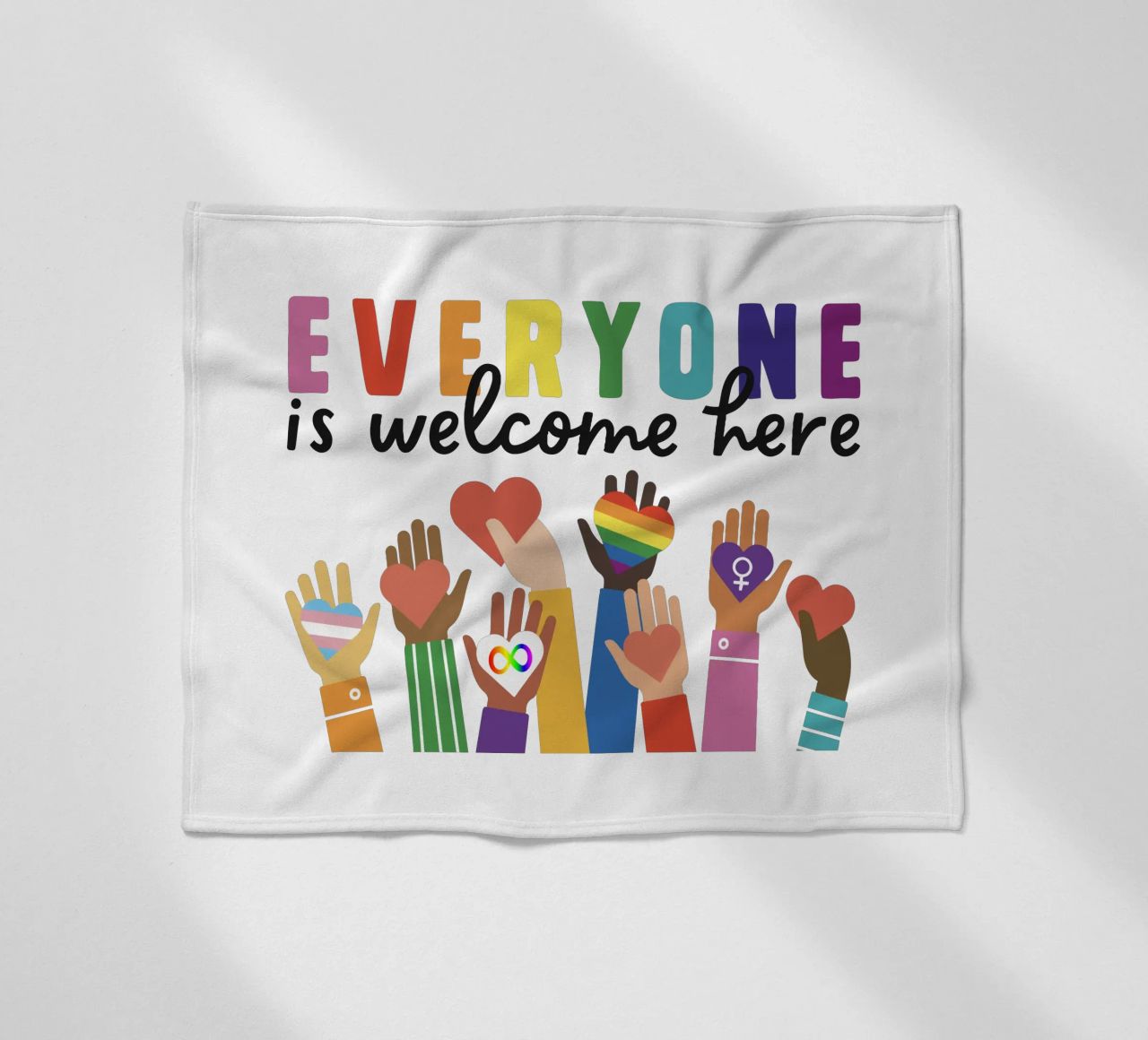 Tout le monde est le bienvenu ici V11 plaid polaire de heatherloulin