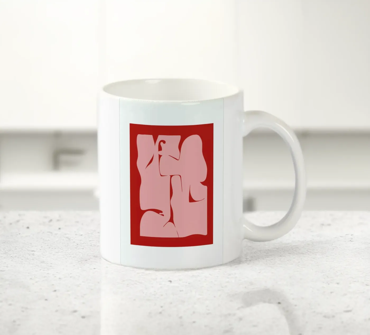 Abstract ceramic mug by Nordic Creators