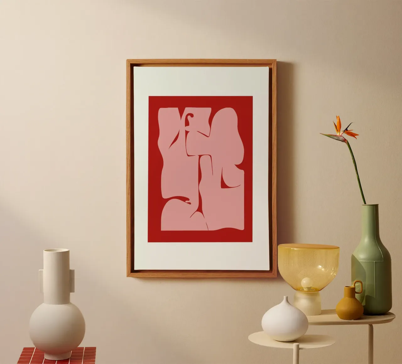 Abstract tela con Cornice a cassetta da Nordic Creators