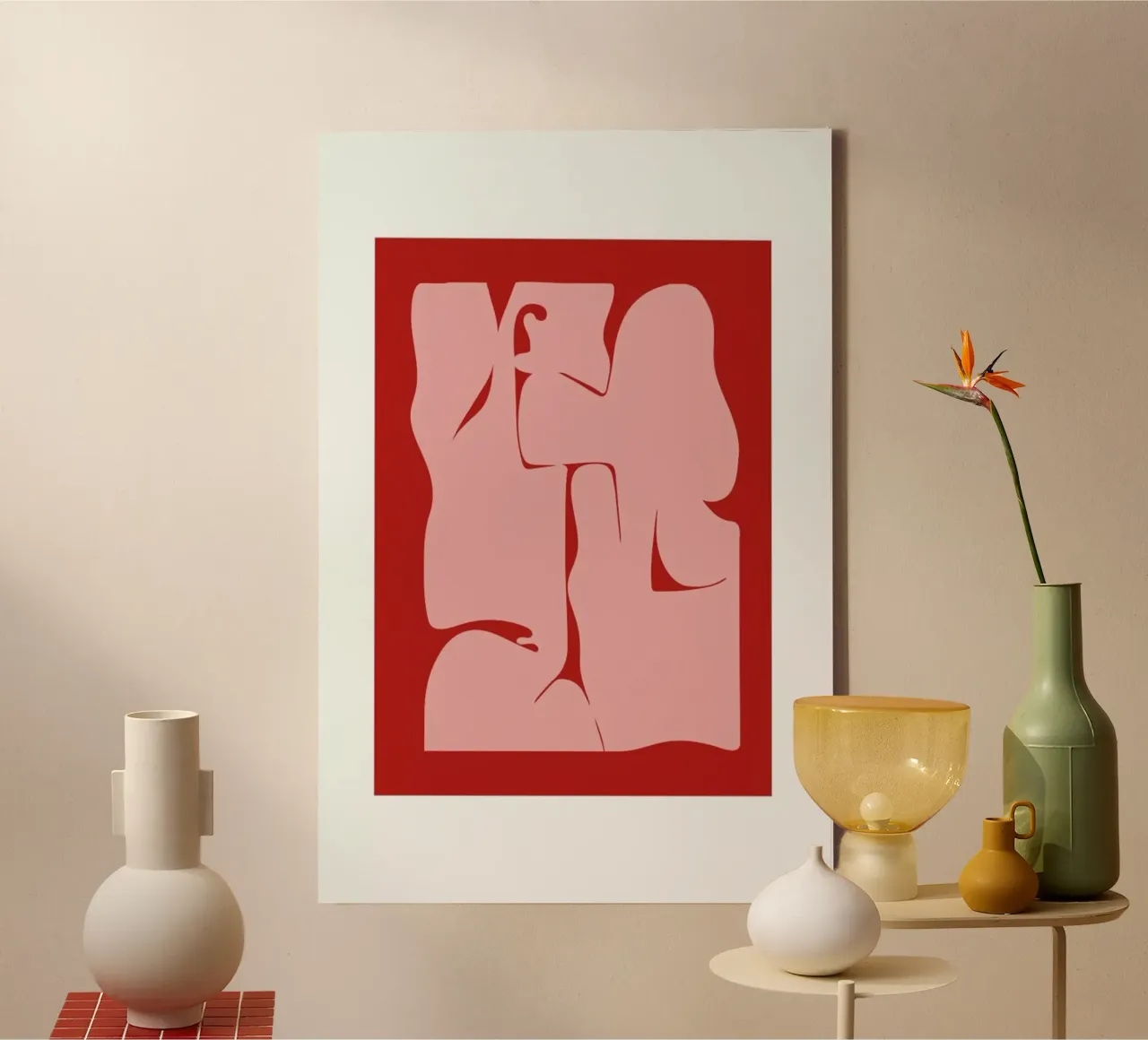 Abstract tela con Cornice a cassetta da Nordic Creators