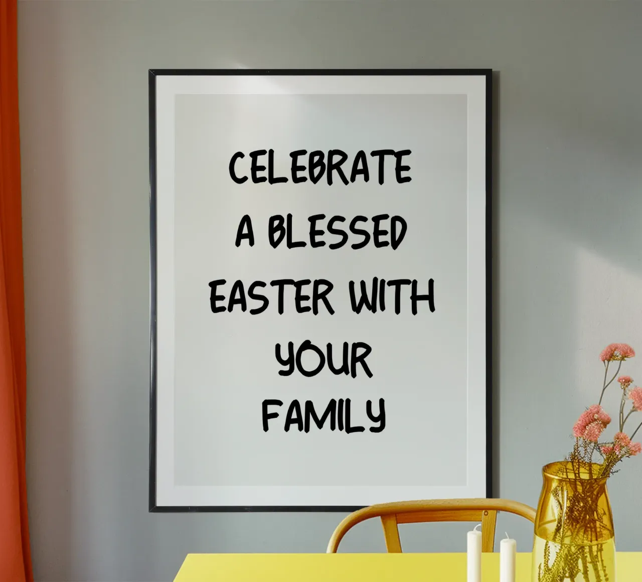 Festeggiate una Pasqua benedetta con la vostra famiglia carta hahnemühle da YV TYPOGRAPHY