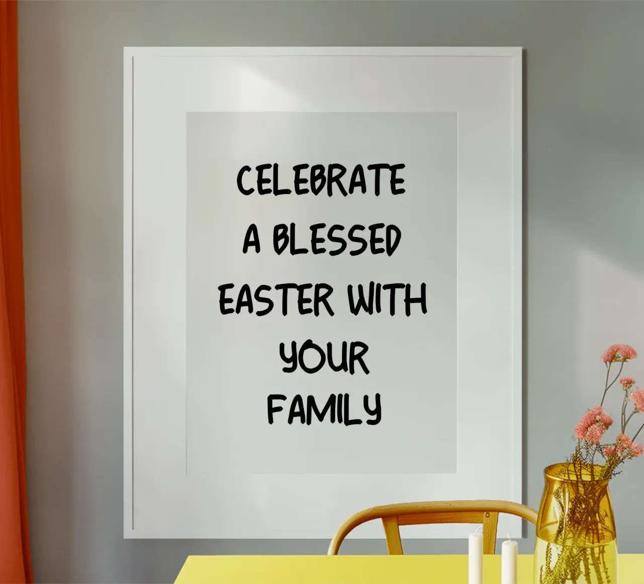 Festeggiate una Pasqua benedetta con la vostra famiglia carta hahnemühle da YV TYPOGRAPHY