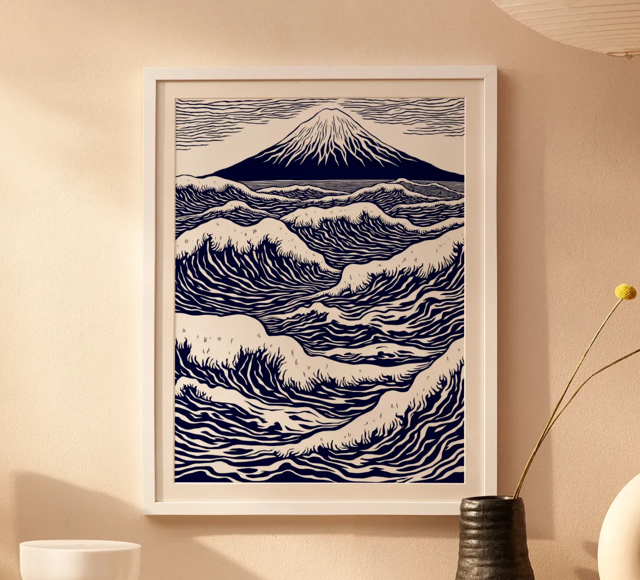 Waves of Time and Eternity carta hahnemühle da Indigo Rain