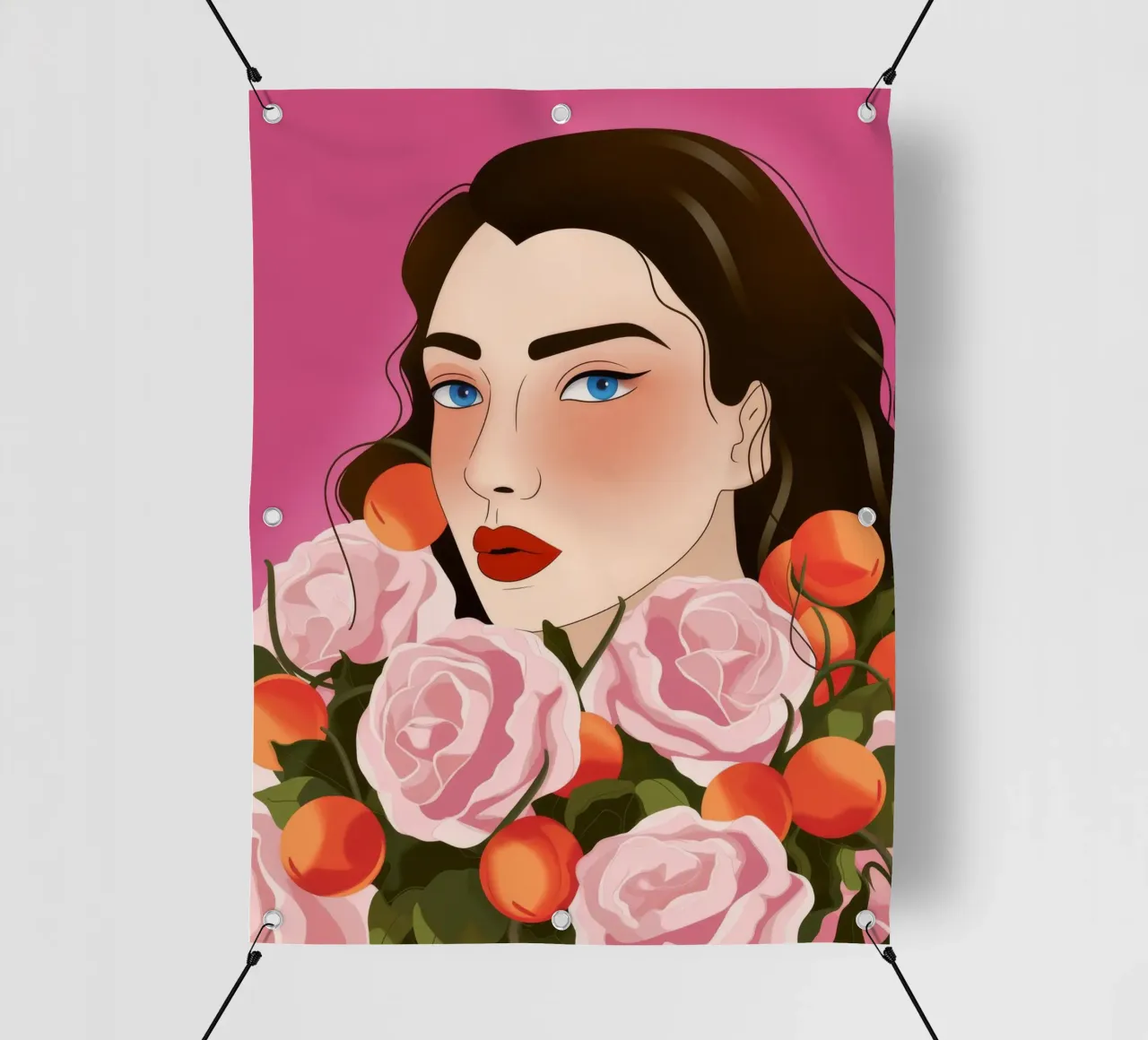 Riflesso di rosa Armonia telo in pvc da Color Oblivion