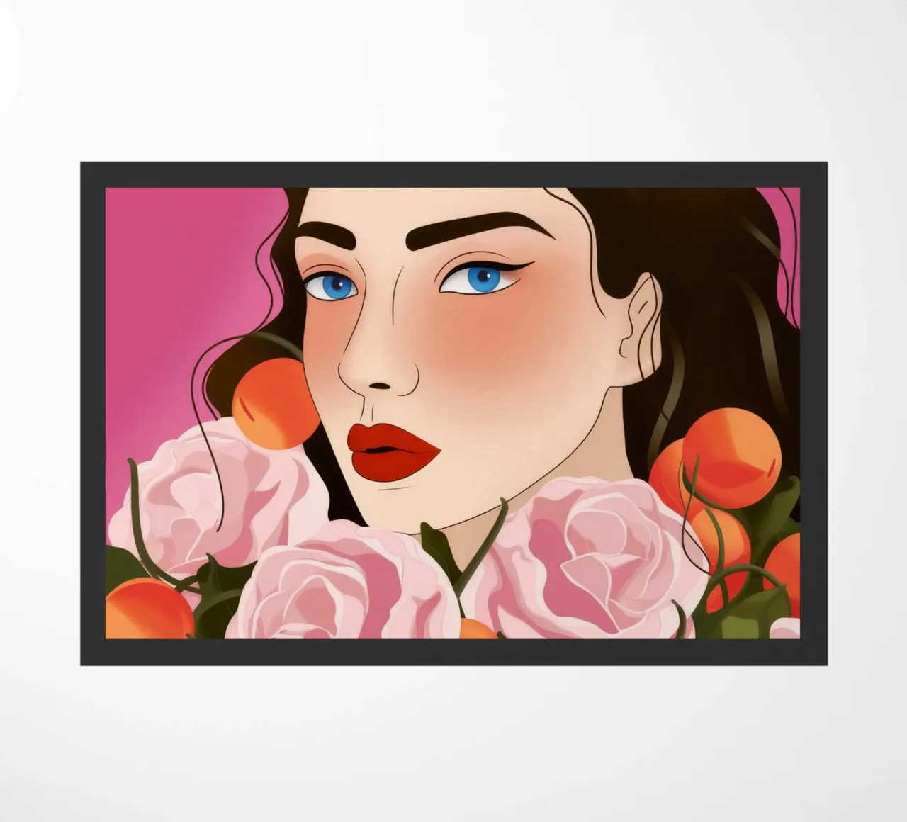 Rose Reflection Harmony doormat by Color Oblivion