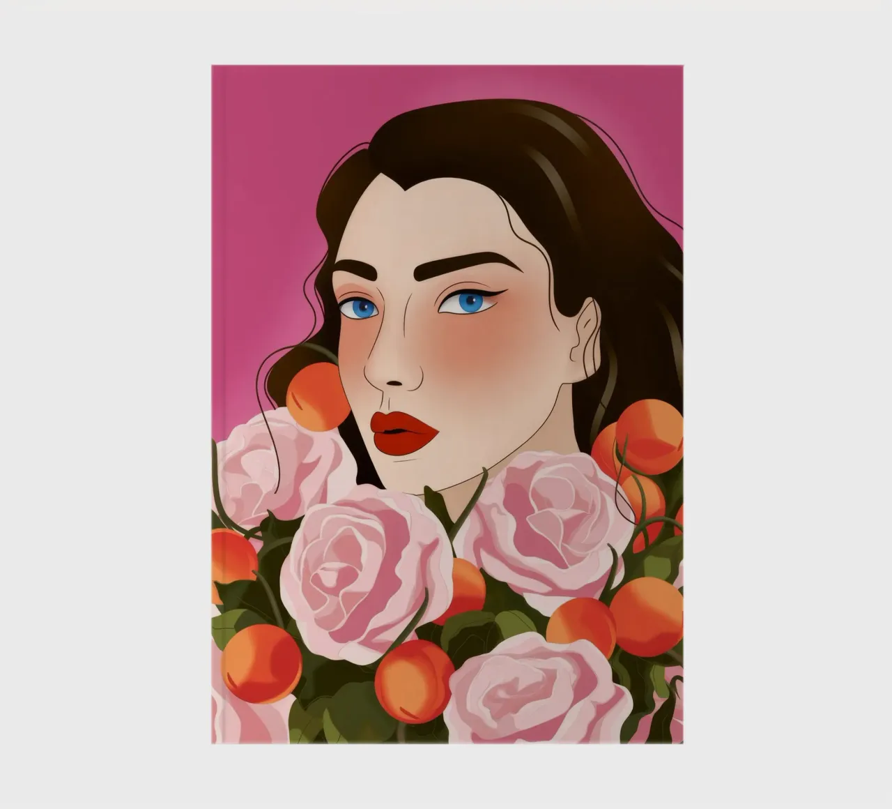 Rose Reflection Harmony notebook by Color Oblivion