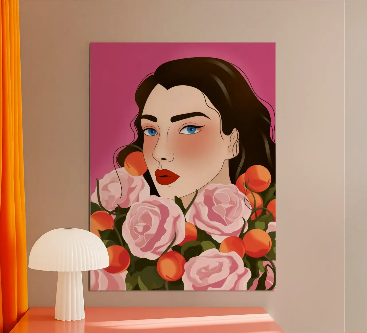 Riflesso di rosa Armonia poster da Color Oblivion