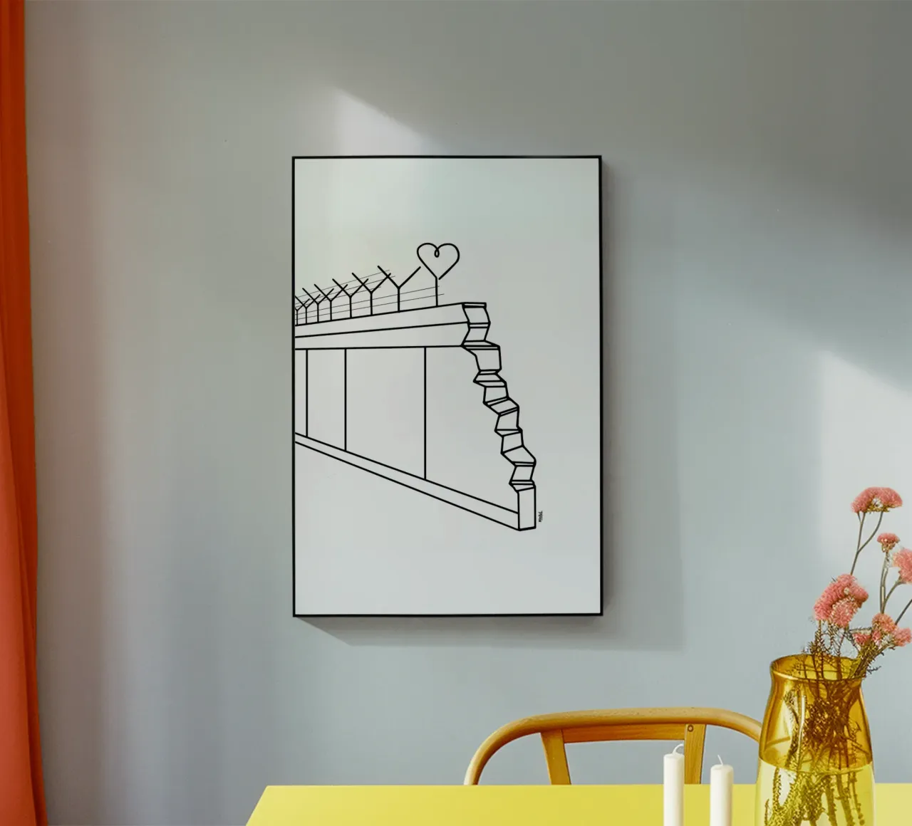 Heart Wall plexiglass da Ninhol