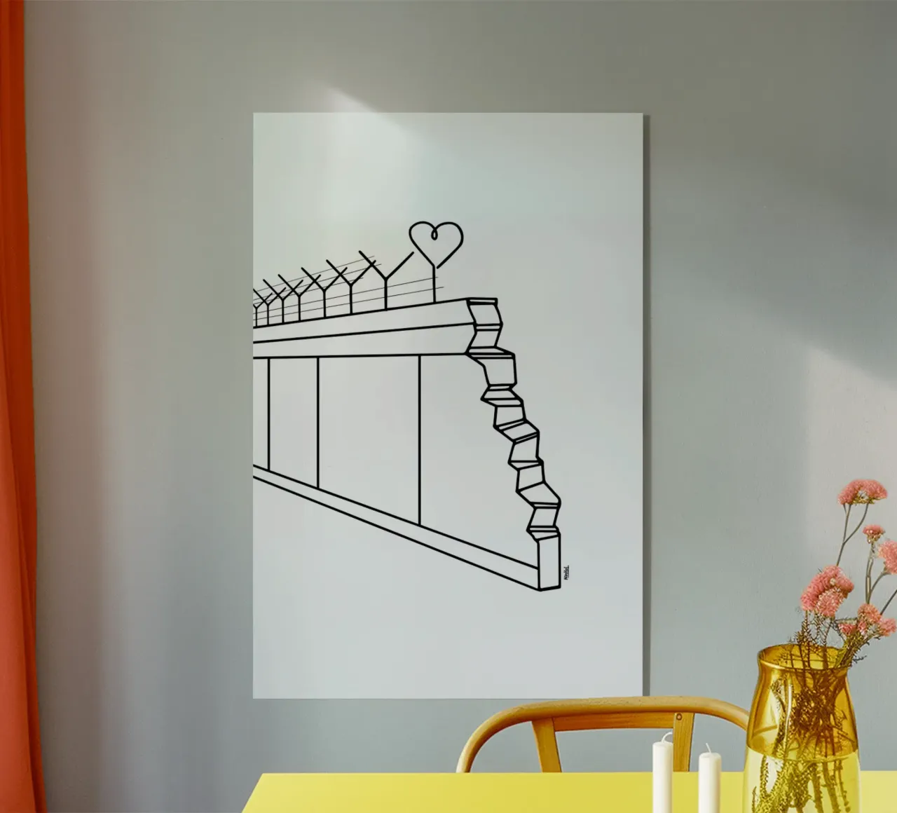 Heart Wall plexiglass da Ninhol