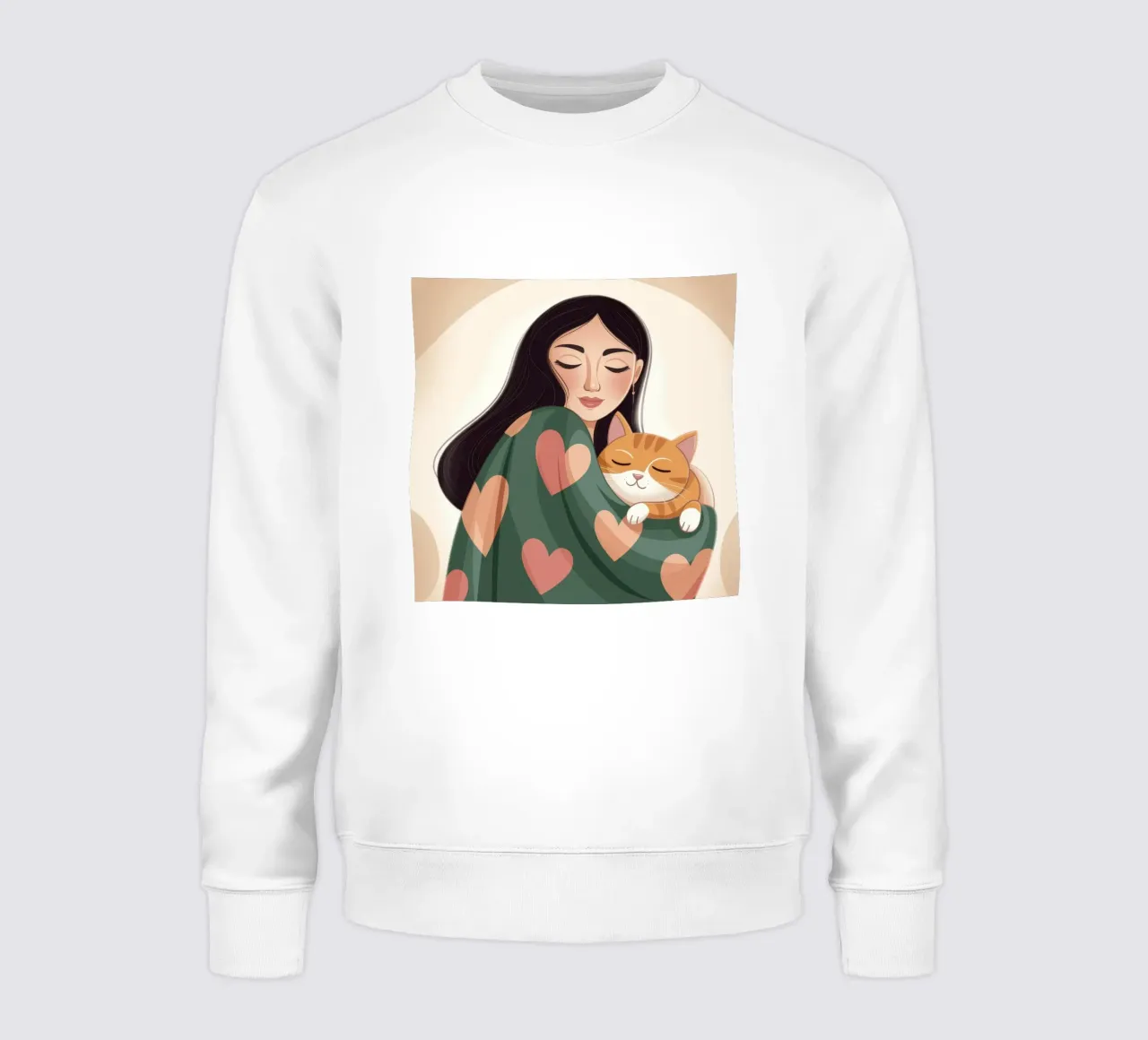Cozy Cat Warmth sweatshirt by Color Oblivion
