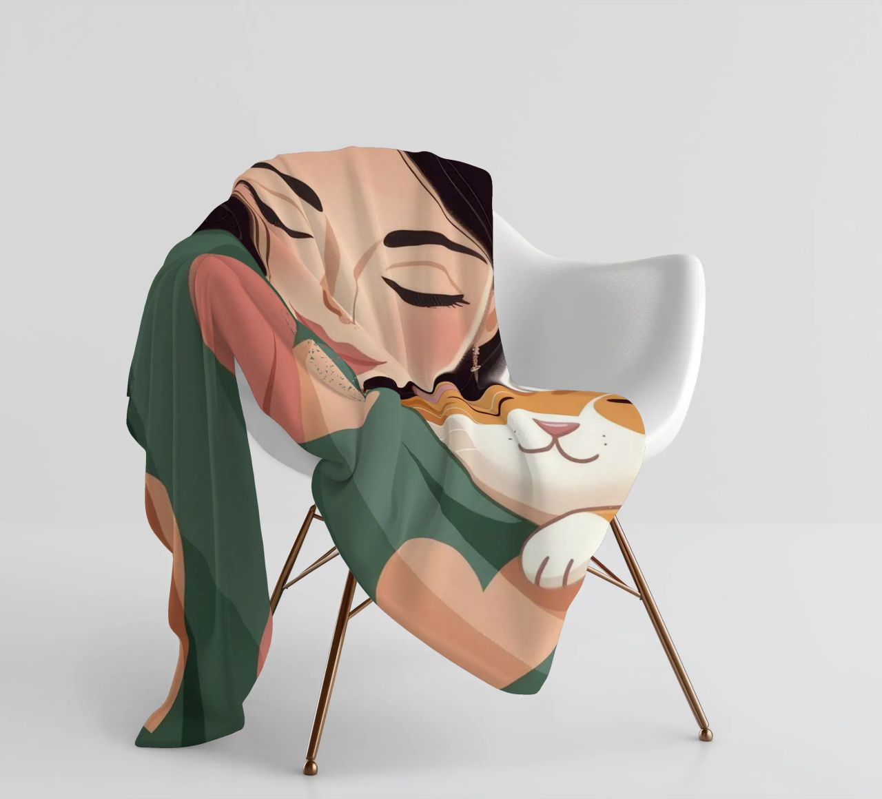 Calore accogliente per i gatti coperta in pile da Color Oblivion