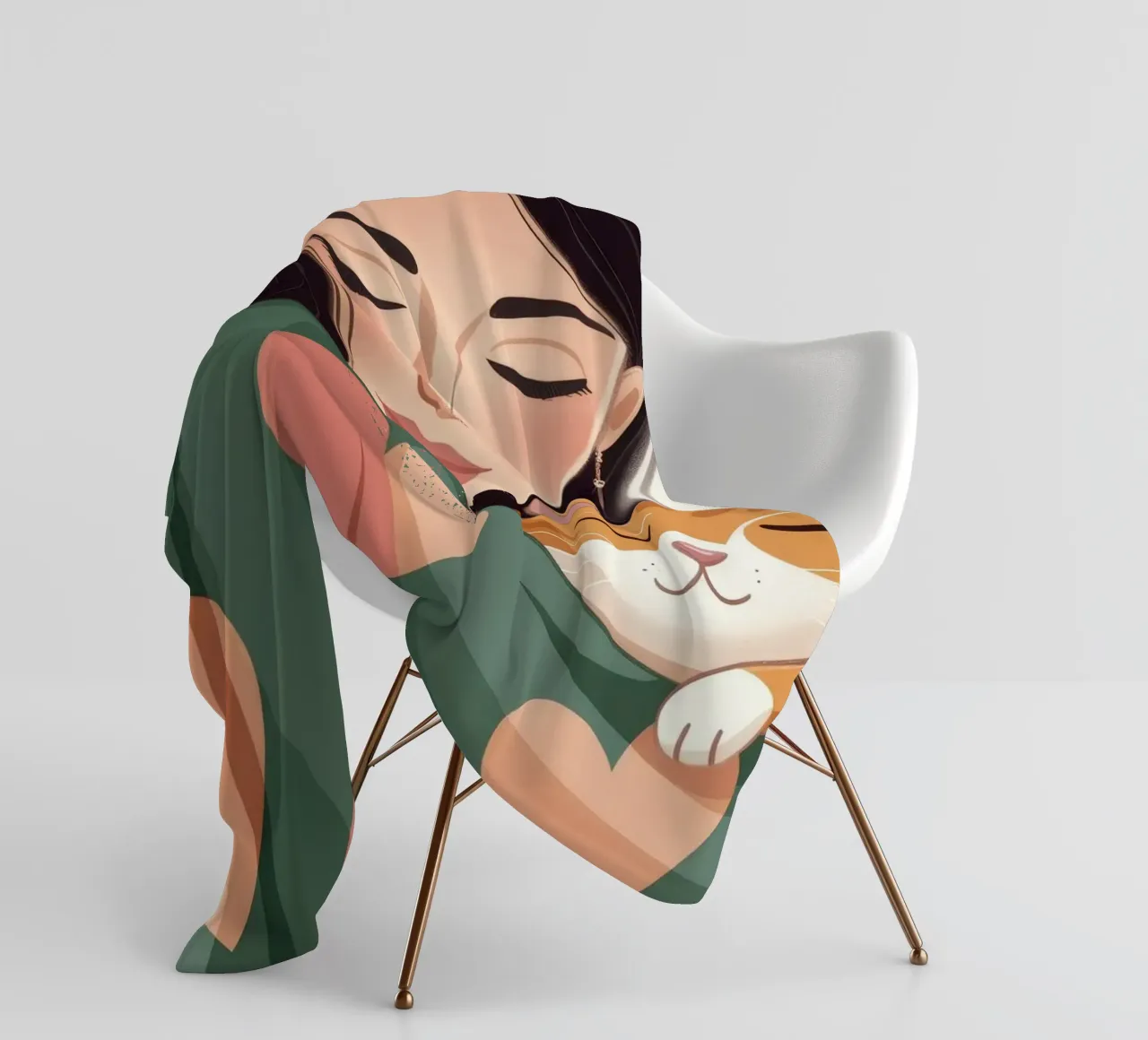 Calore accogliente per i gatti coperta in pile da Color Oblivion