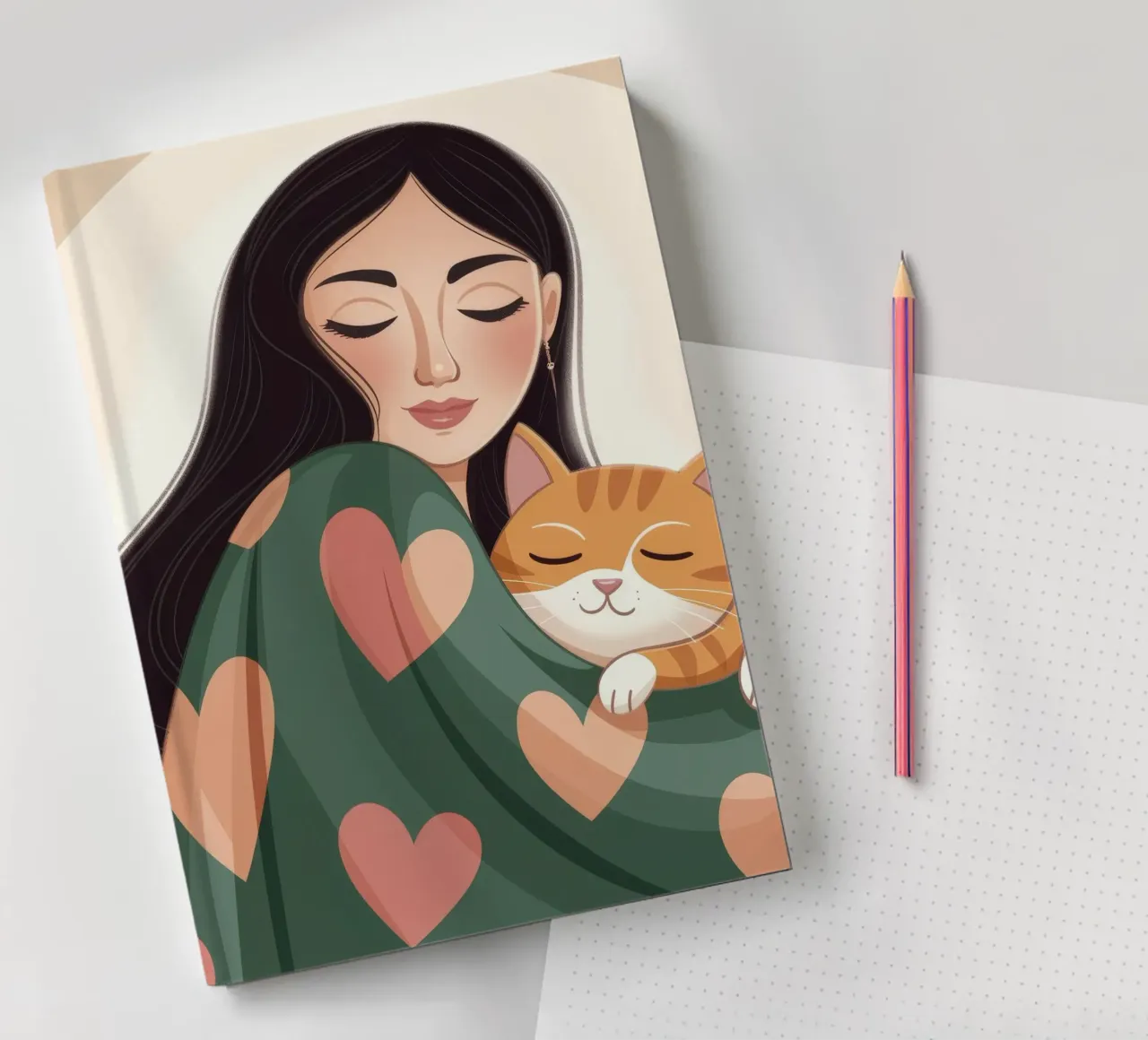 Chaleur de chat douillet carnet de notes de Color Oblivion