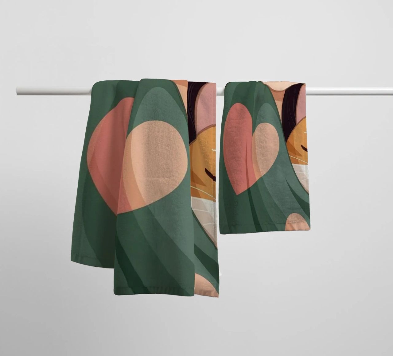 Calore accogliente per i gatti asciugamano da bagno da Color Oblivion