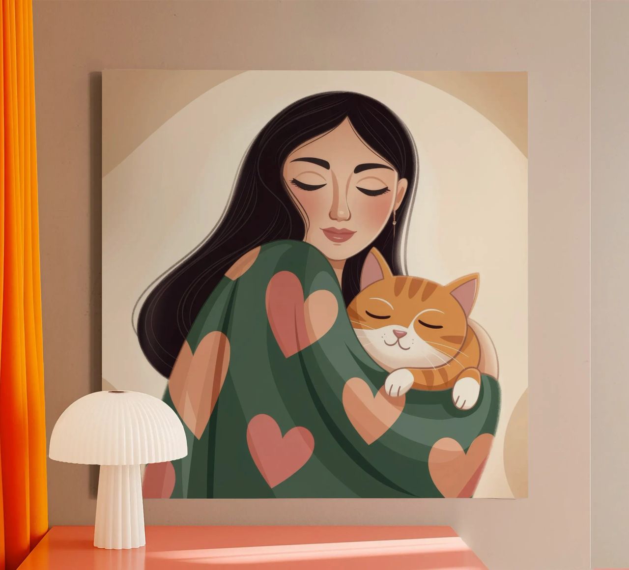 Calore accogliente per i gatti tela da Color Oblivion