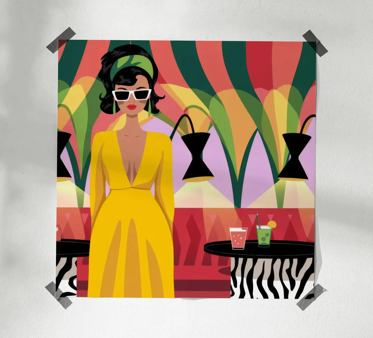 Vibrante, aggraziato, dinamico poster con telaio in plastica da Color Oblivion