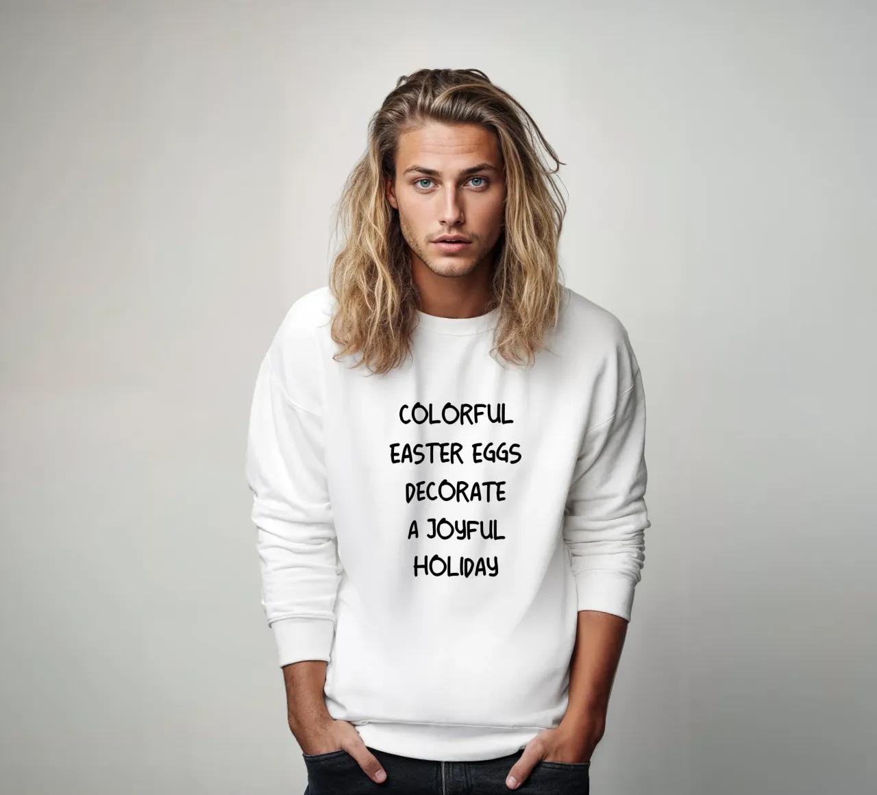 Huevos de Pascua de colores para unas fiestas alegres sudadera de YV TYPOGRAPHY
