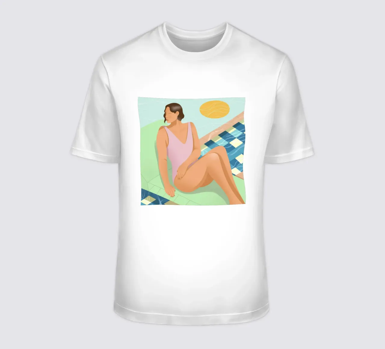 Poolside Leisure Bliss t-shirt by Color Oblivion