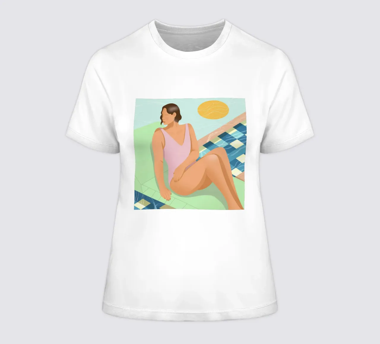 Freizeitglück am Pool Frauen T-Shirt von Color Oblivion
