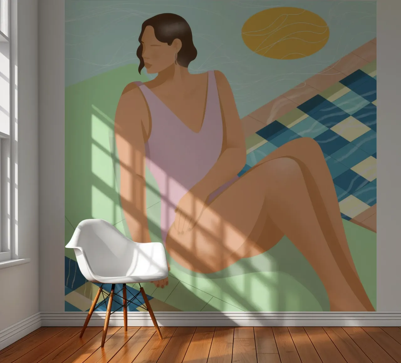 Poolside Leisure Bliss photo wallpaper by Color Oblivion