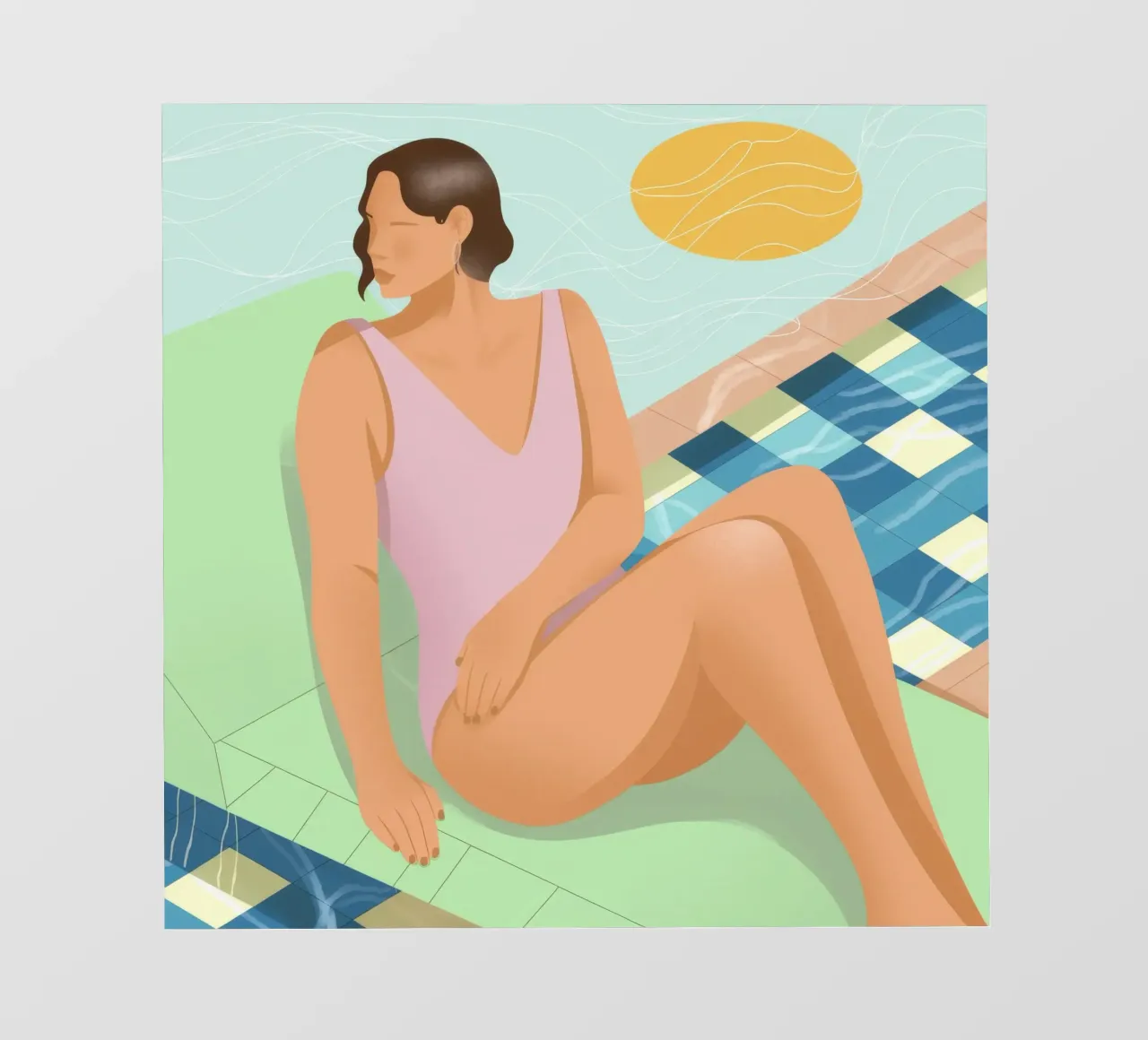 Poolside Leisure Bliss photo wallpaper by Color Oblivion