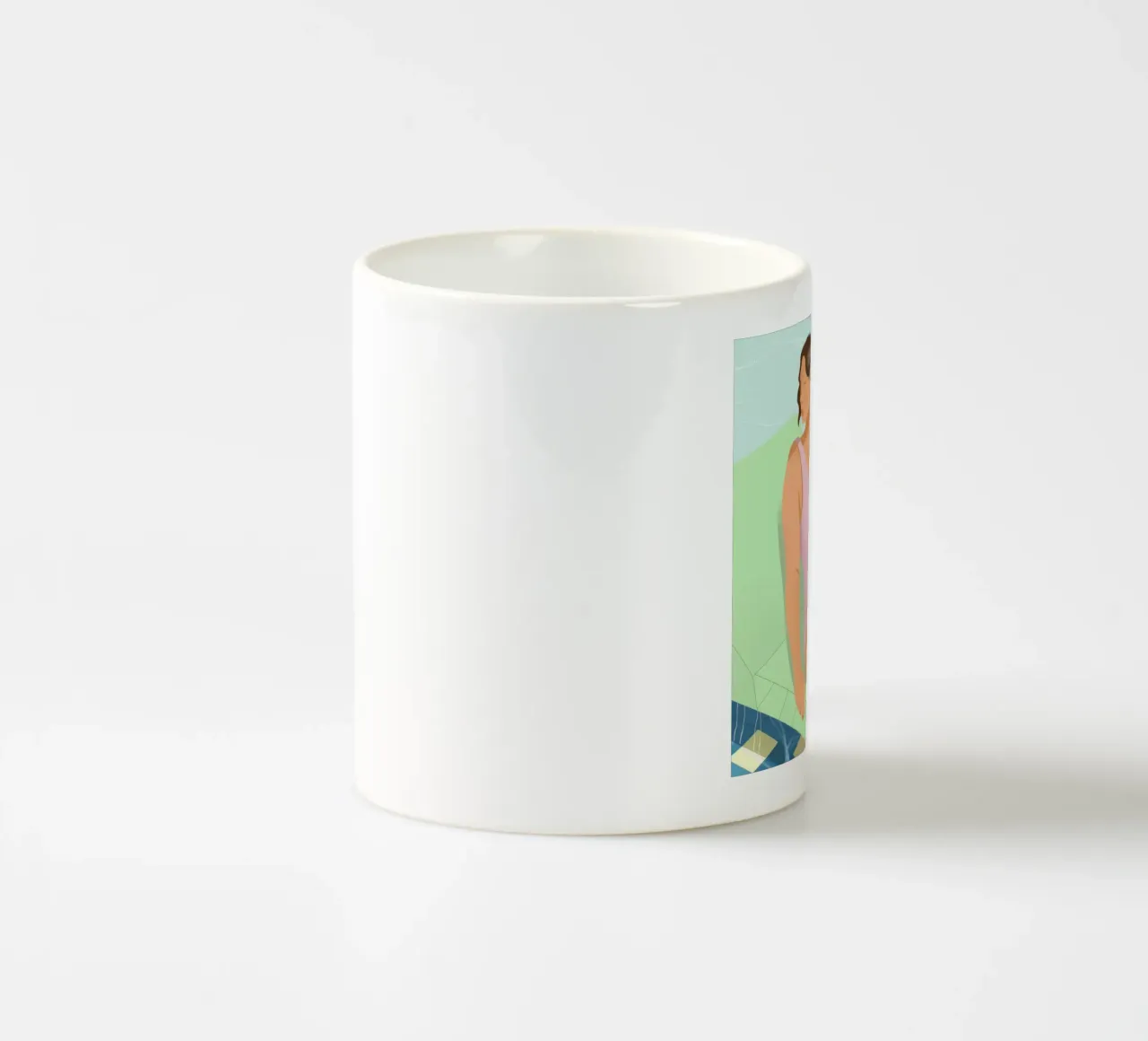 Poolside Leisure Bliss ceramic mug by Color Oblivion