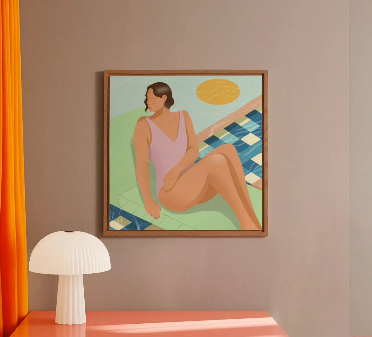 Poolside Leisure Bliss alu-dibond by Color Oblivion