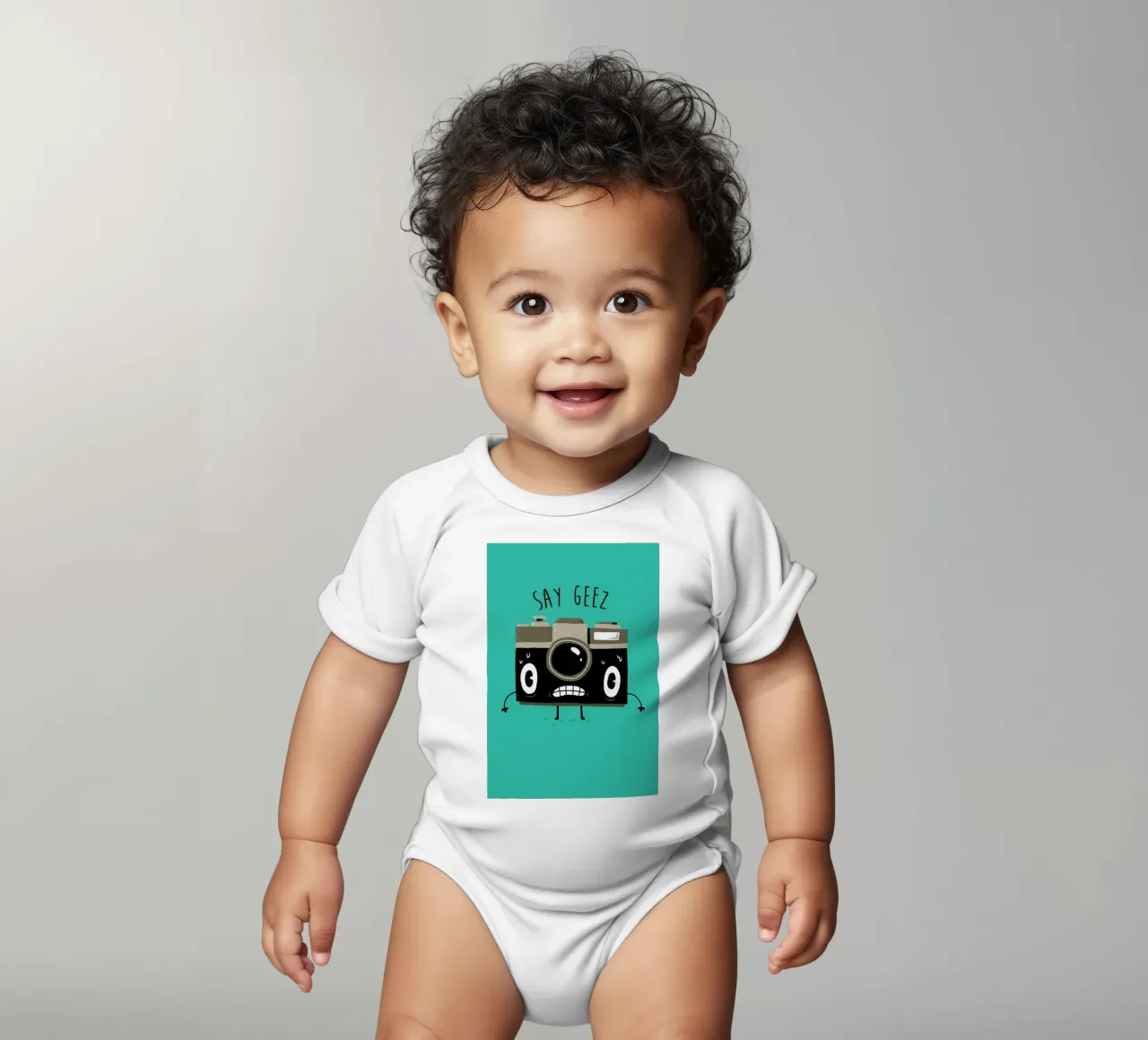 Say Geez babyrompertje korte mouwen van DinoMike