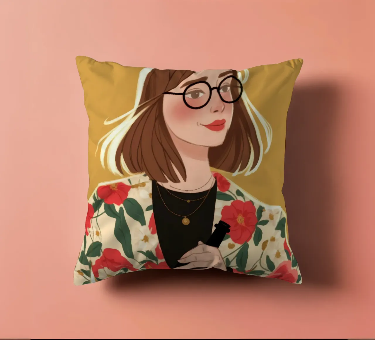Sofisticatezza floreale chic cuscino da Color Oblivion