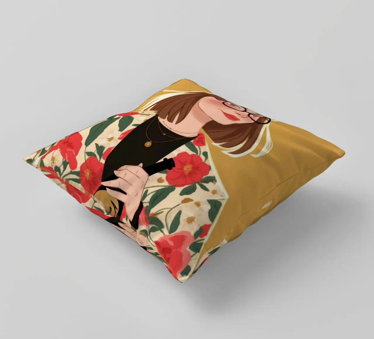 Sofisticatezza floreale chic cuscino da Color Oblivion