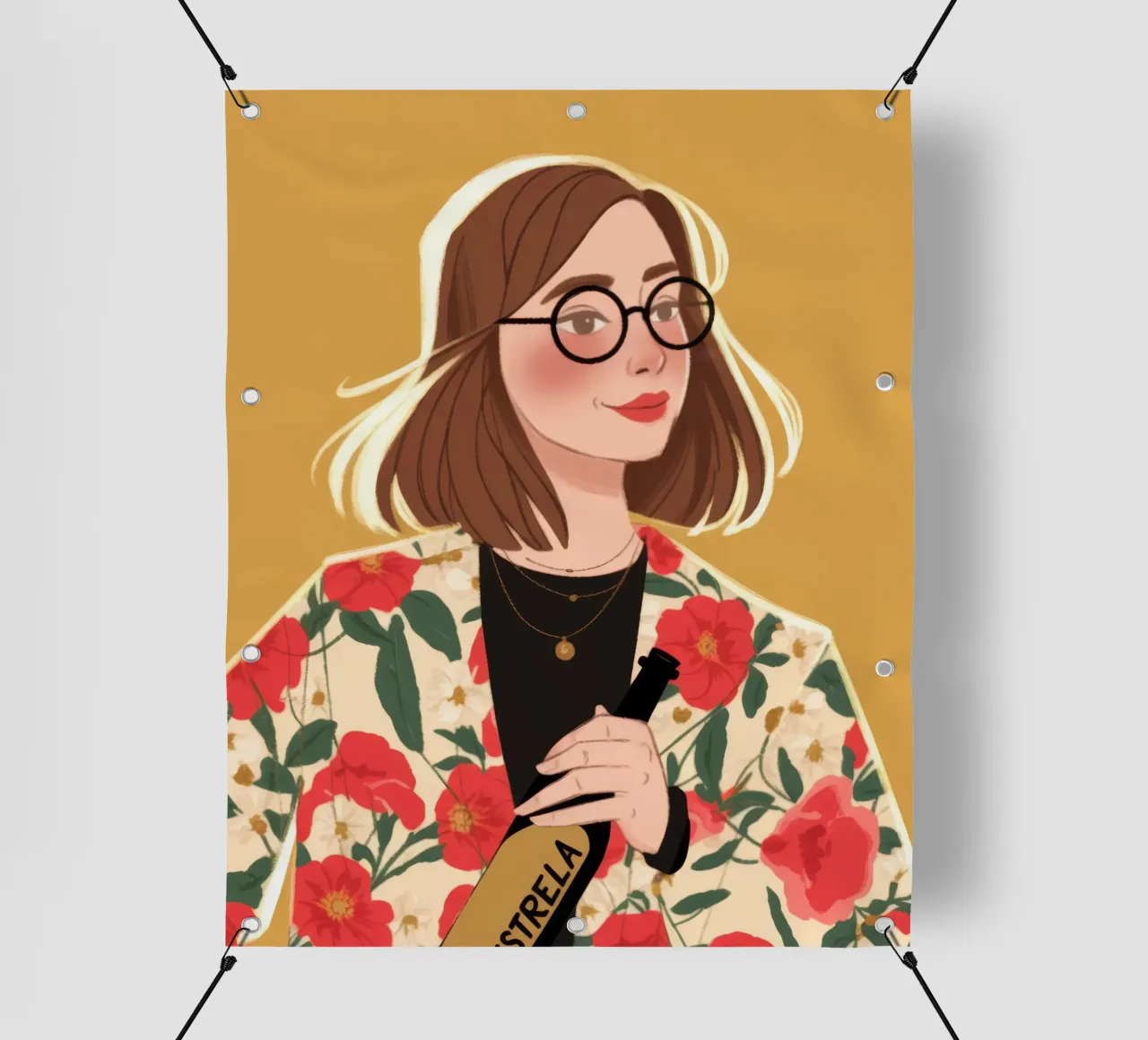 Sofisticatezza floreale chic telo in pvc da Color Oblivion