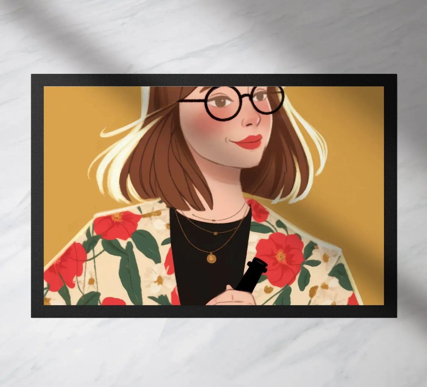 Floral Chic Sophistication paillasson de Color Oblivion