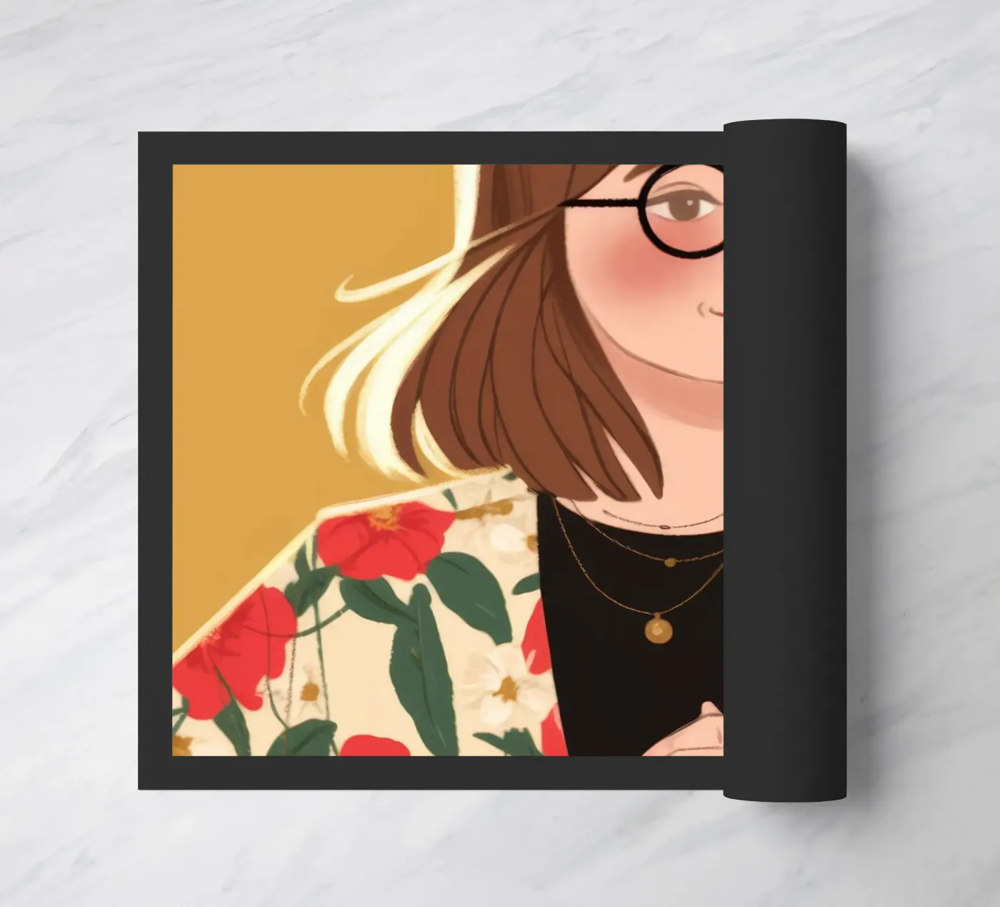 Floral Chic Sophistication paillasson de Color Oblivion