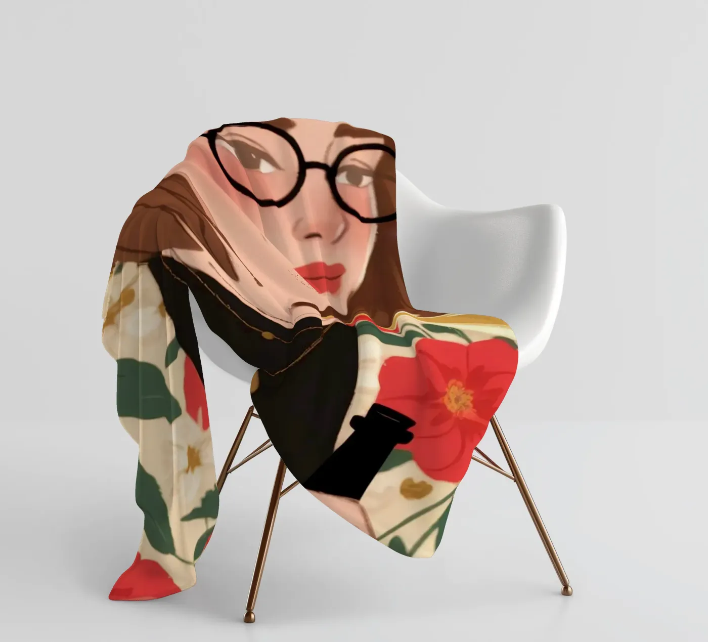 Floral Chic Sophistication Fleecedecke von Color Oblivion