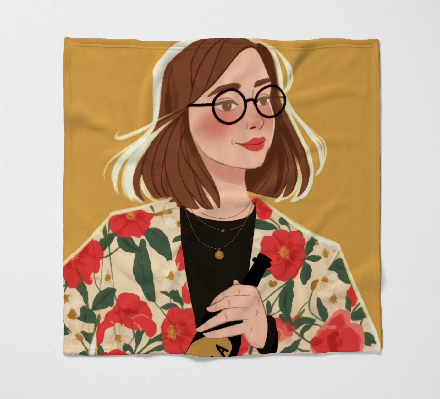 Floral Chic Sophistication Fleecedecke von Color Oblivion