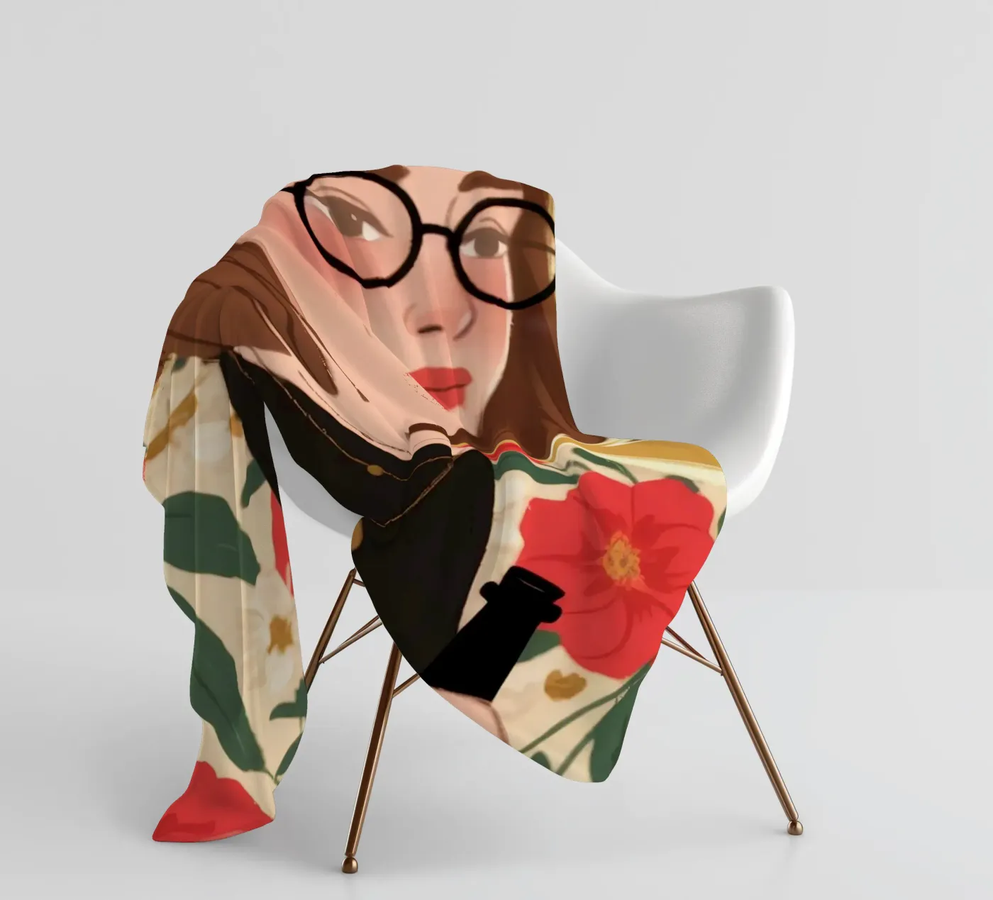 Floral Chic Sophistication Fleecedecke von Color Oblivion