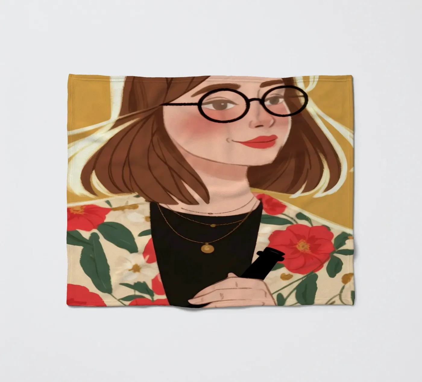 Floral Chic Sophistication Fleecedecke von Color Oblivion